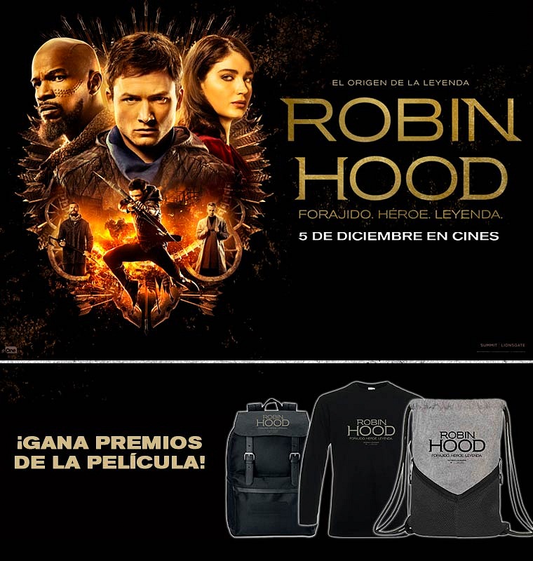 Sorteamos 5 Packs de la película Robin Hood Sorteamos 5 Packs de la película Robin Hood