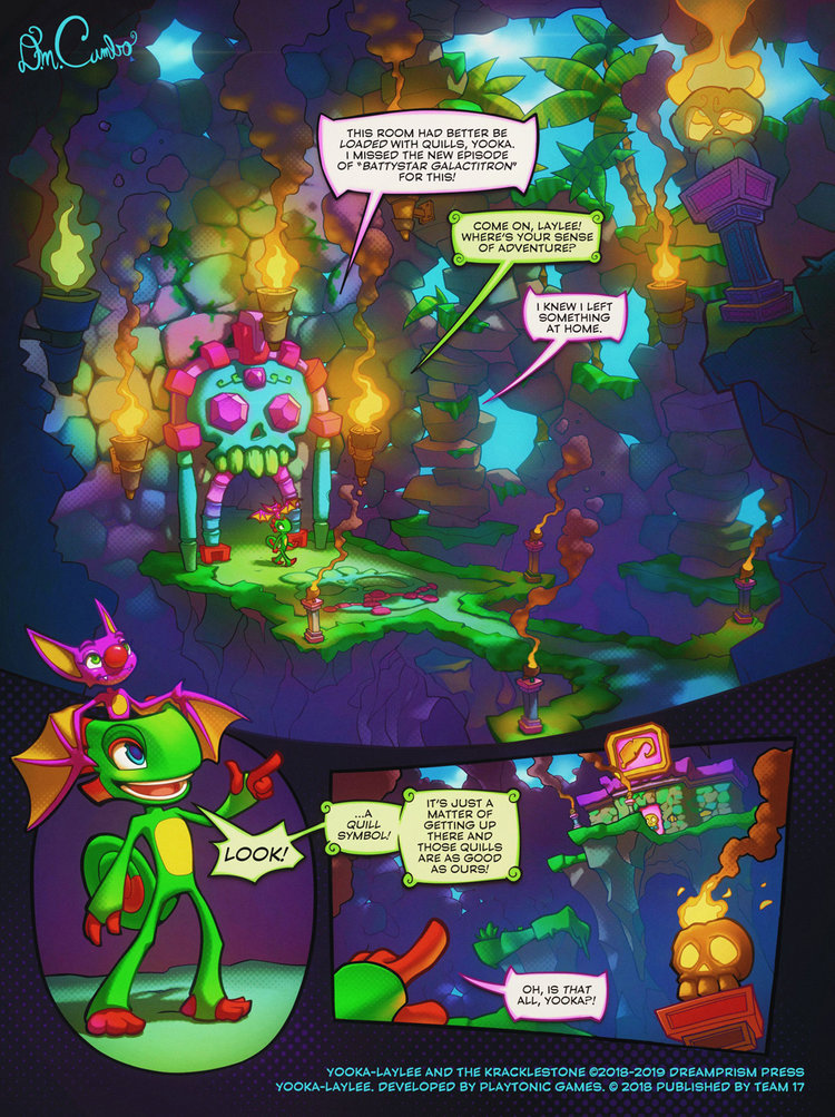 ¡Salto al cómic! Yooka Laylee tendrá su propia novela gráfica