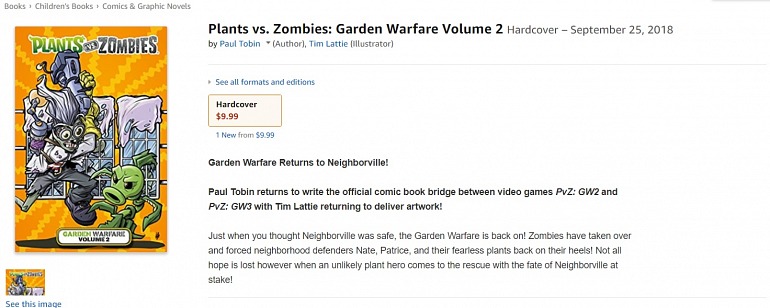 La descripción del cómic apunta a la llegada de Garden Warfare 3. La descripción del cómic apunta a la llegada de Garden Warfare 3.