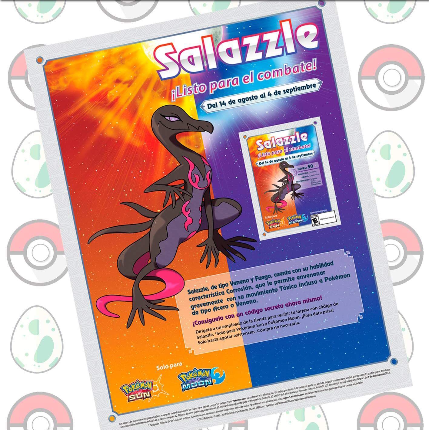 Pokémon Sol y Luna recibirá a Salazzle en un evento especial
