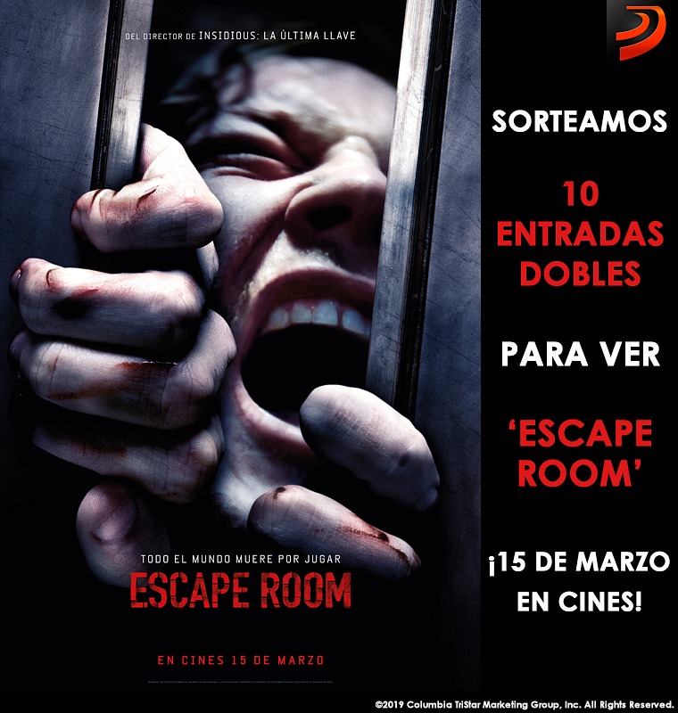 Sorteamos 10 entradas dobles para la película 'Escape Room' Sorteamos 10 entradas dobles para la película 'Escape Room'