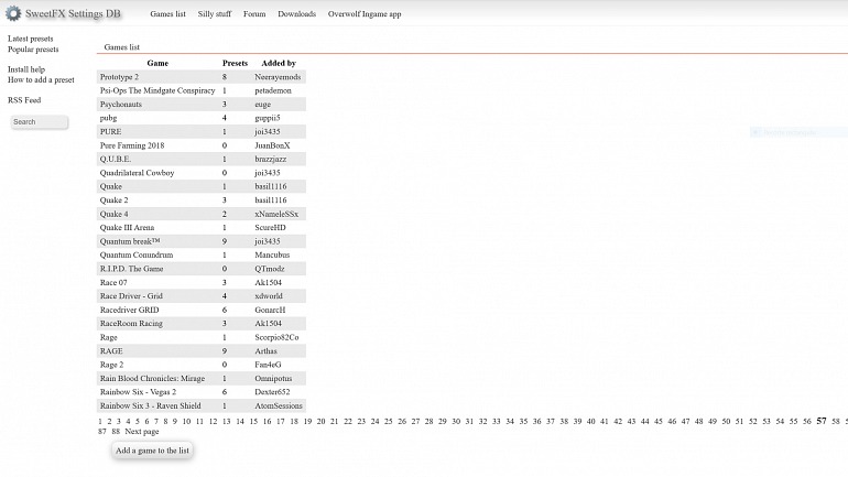 La lista de configuraciones compartidas por los usuarios es extensa, no olvidéis comprobar la versión de ReShade compatible con el archivo que descargáis. La lista de configuraciones compartidas por los usuarios es extensa, no olvidéis comprobar la versión de ReShade compatible con el archivo que descargáis.
