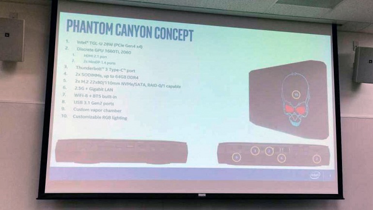 El NUC Intel Phantom Canyon llegará en 2020-21 con gráficos Xe El NUC Intel Phantom Canyon llegará en 2020-21 con gráficos Xe