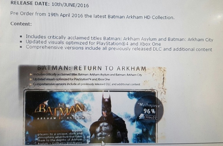 Batman: Arkham Asylum Batman: Arkham Asylum