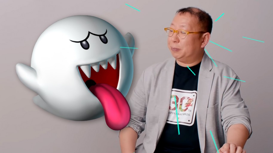 El personaje Boo de SM64 está basado en la mujer de Tezuka, que suele ser tranquila, pero un día explotó porque pasaba demasiado tiempo en Nintendo. De ahí la conducta del fantasma.