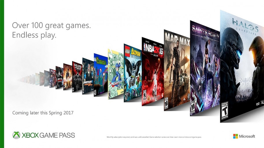 Primera imagen con la que se promocionó Xbox Game Pass.