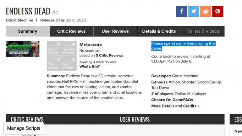 Metacritic mueve ficha y pondrá más difícil el review bombing: tocará esperar para hacer análisis Metacritic mueve ficha y pondrá más difícil el review bombing: tocará esperar para hacer análisis